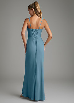 Azazie Asa Bridesmaid Dresses Bermuda Sheath Corset Chiffon Dress image2