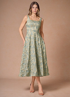 Manon Blue Midi Dress image3