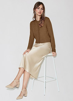 front Kurzer Cardigan aus 100 % Kaschmir