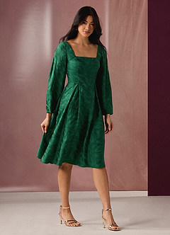 Abito Midi Smeraldo Celeste image3
