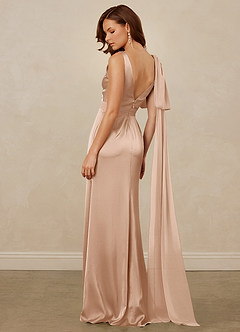 Christian Siriano Bridal for Azazie 1011 Bridesmaid Dresses English Rose Mermaid Bow Stretch Satin Dress image9