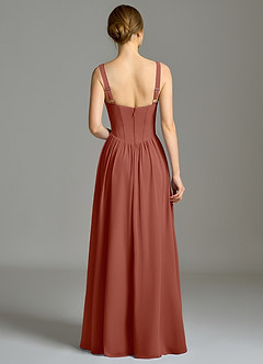 Azazie Porscha Suknie dla druhen Linia A Dekolt w kształcie serca Szyfon Do ziemi Sukienka image6