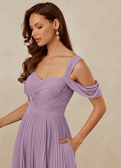 Christian Siriano Bridal for Azazie 1013 Bridesmaid Dresses Wisteria A-Line Off the Shoulder Chiffon Dress image6
