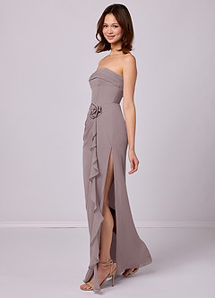 Barbie ♥ Azazie Bridesmaid Dresses Dusk Sheath Strapless Chiffon Convertible Dress image2