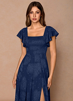 Talia Midi Klänning Marin image4