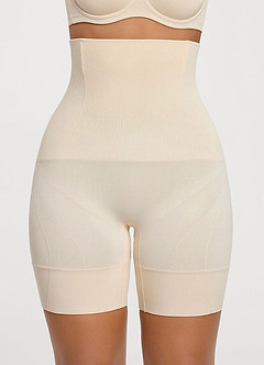 front Naadloze corrigerende shorts voor buik- en dijbeenafslanking