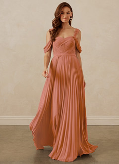 Christian Siriano Bridal for Azazie 1013 Bridesmaid Dresses MAI TAI A-Line Off the Shoulder Chiffon Dress image9