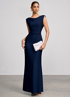 Althea Navy Maxi Dress