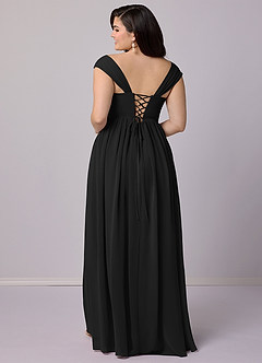 Barbie ♥ Azazie Bridesmaid Dresses A-Line Corset Chiffon Floor-Length Dress image10