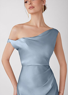 Vestido Azul Polvoriento Largo Avela image4