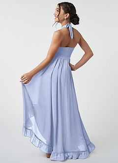 Azazie Hermione Junior Ice A-Line Chiffon Dress image5