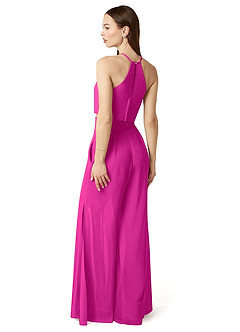 Azazie Kenzi Brudtärnklänningar Jumpsuit av i Chiffong Plisserad image4