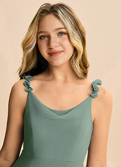 Azazie Elodie Junior Klä av A-Line i Chiffong image2