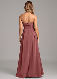 Azazie Lucienne Brautjungfernkleider Wandelbar A-Linie Schulterfrei Chiffon Kleid Amethyst image5