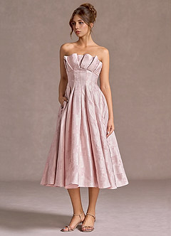 Beatrice Powder Blue Vestido midi image4