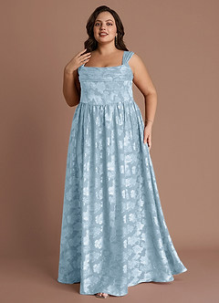 Hazel Powder Blue Pleated Maxi Dress image11