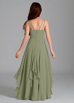 Azazie Karan Junior Pistachio A-Line Chiffon Dress image2