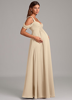 Azazie Rhea Final Sale A-Line Pleated Chiffon Floor-Length Dress image6