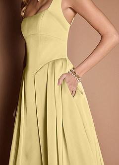 Eirlys Lemon Sorbet Midi Dress image3