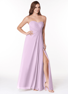 Azazie Arabella Allure Robes de demoiselle d'honneur Robe Trapèze Convertible en Mousseline de soie Encolure en Forme de Cœur Frostiges Flieder image13