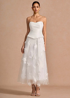 Robe Longue Albâtre Blanc Jovette image4