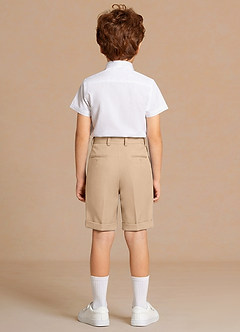 front Milo Short Sleeve Boys Dress Shirt