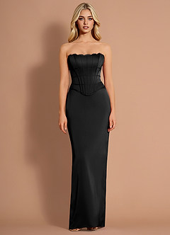 Roswyn Negro Vestido de dos piezas image3