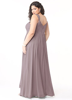 Azazie Cleobella Bridesmaid Dresses Dusk A-Line Sweetheart Lace Chiffon Dress image11