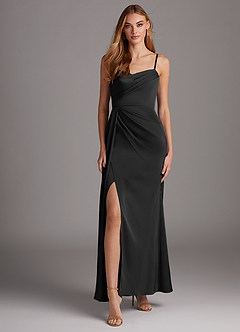Azazie Bona Stretch Satin Dress Slutrea  image3