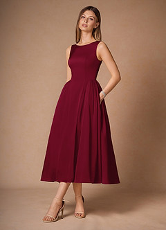 Casey Merlot Midi Dress image5