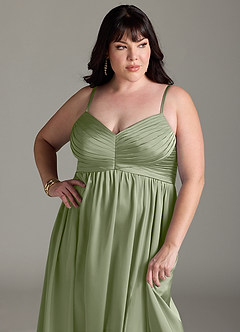 Azazie Alia Robes à essayer chez vous Robe Trapèze en Satin extensible Plissé Noir image14