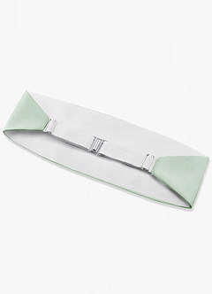 front Ceinture de smoking classique en satin mat pour hommes