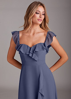 Azazie Lyra Bridesmaid Dresses Stormy A-Line Chiffon Convertible Dress image10
