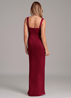 Azazie Ayla Final Sale Emerald Sheath Sweetheart Neckline Chiffon Dress image6