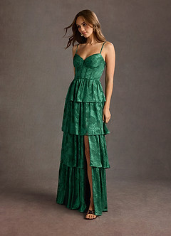 Paloma Dark Green Maxi Dress image3