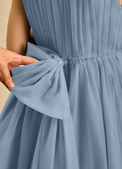 Azazie Pika Flower Girl Klänningar Klä A-Line i Tyll Plisserad image6