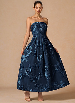 Evangeline Navy Maxi Dress image3