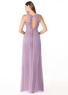 Azazie Luz Bridesmaid Dresses Wisteria A-Line Lace Chiffon Dress image2