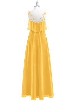Azazie Desiree Bridesmaid Dresses A-Line Chiffon Floor-Length Dress image7