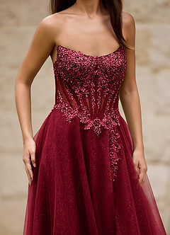 Brilliance Rojo Vestido de fiesta con purpurina image5