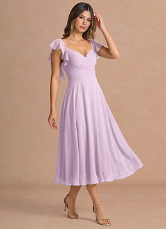 Midi jurk Leilani Frosted Lila image4