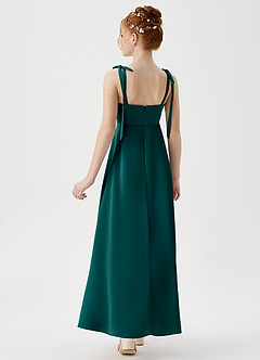 Azazie Rosey Junior Peacock A-Line Sweetheart Neckline Stretch Satin Dress image6
