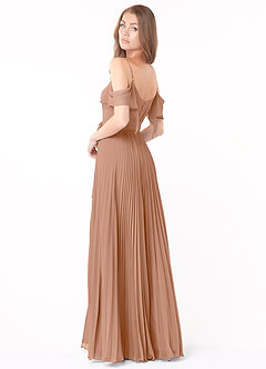 Azazie Lyney Final Sale Dusk A-Line Off the Shoulder Chiffon Dress image4