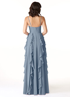 Azazie Peyton Bridesmaid Dresses Twilight A-Line Ruched Chiffon Dress image2