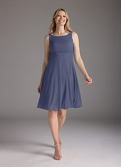 Azazie Sunny Klänningar till brudens mor Klänning A-Line i Maska Plisserad Stormig image5