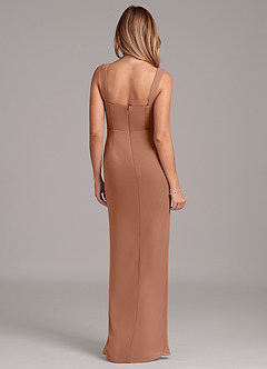 Azazie Ayla Final Sale Bronzer Sheath Sweetheart Neckline Chiffon Dress image6