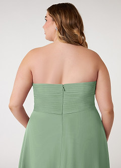 Azazie Arabella Allure At-home Try On Dresses Desert Rose A-Line Sweetheart Neckline Chiffon Convertible Dress image10
