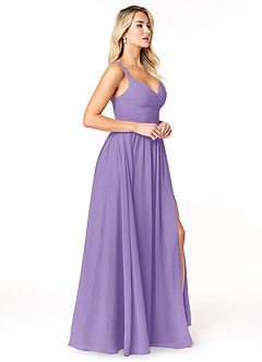 Azazie Chanel Bridesmaid Dresses Tahiti A-Line Pleated Chiffon Dress image4