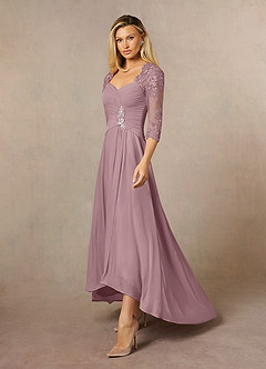 Azazie Anne Mother of the Bride Dresses Dusty Rose Sheath Sweetheart Sequins Lace Dress image6