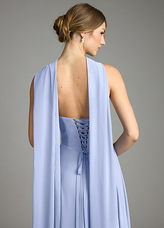 Azazie Ayla Abiti da Damigella Abito A-Line in Chiffon Scollo a Cuore Ghiaccio image12